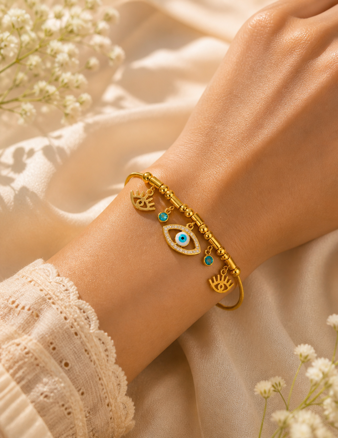 MIAM EVIL EYE CHARM BRACELET